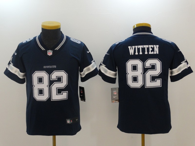 Youth Dallas cowboys #82 Witten Blue Nike Vapor Untouchable Limited NFL Jerseys